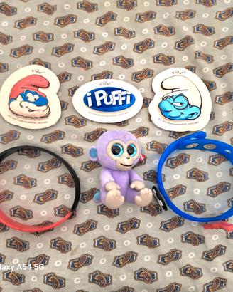 braccialetti per bambini,puffi,calamite  animali 