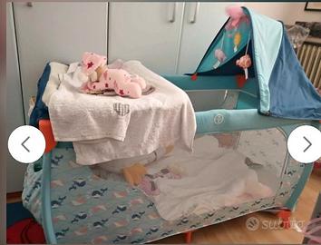 lettino campeggio con fasciatoio