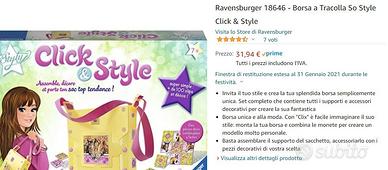 Ravensburger Borsa a Tracolla So Style Click & Sty