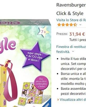 Ravensburger Borsa a Tracolla So Style Click & Sty