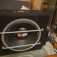 subwoofer jbl 1000 watt + amplificatore audison 