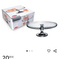 alzatine in cristallo 32 cm bomboniere 