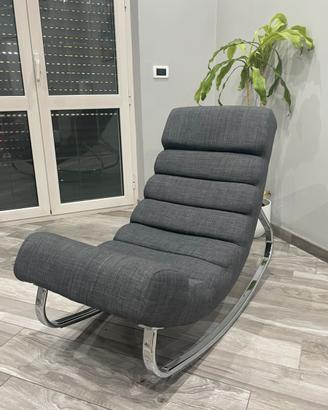 Poltrona design color grigio
