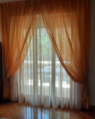 Tenda in organza per interni