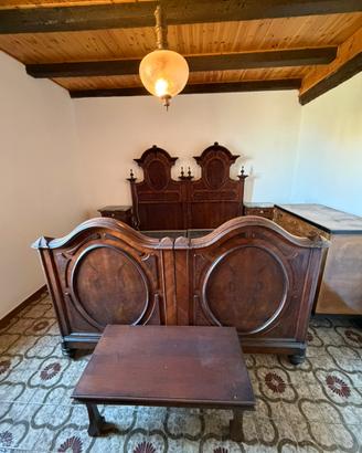 Letti singoli antico in legno massello