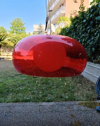 Lampadario plastica, imitazione Kartell