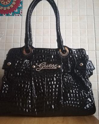 Borsa guess vernice nera vintage