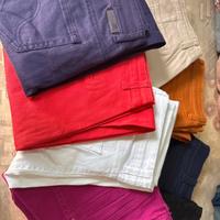 Lotto 8 paia di pantaloni e jeans donna