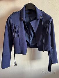 abbigliamento giubbotto con frange x donna