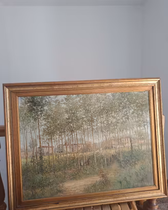 Dipinto di Annibaldi  '78. 'Bosco': cm 38x29,6.