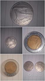 Lotto 4 monete - vecchie lire italiane 