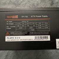 Alimentatore per Pc TECHSOLO tp-730 ATX 730 W