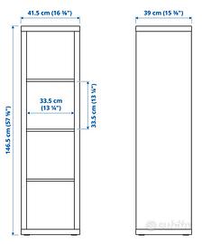 scaffale Kallax 4 scomparti