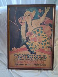 Quadro poster  Vintage Teatro Solis