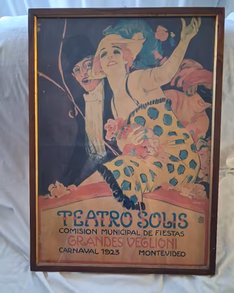 Quadro poster  Vintage Teatro Solis