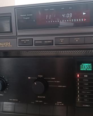 amplificatore Philips con lettore CD technics 