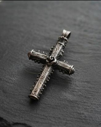 Stupendo crocefisso Vintage argento