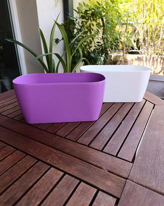 coppia di vasi per balcone o terrazzo 