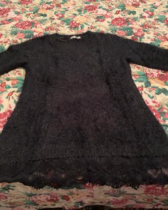 Maglione in filato piumato morbido