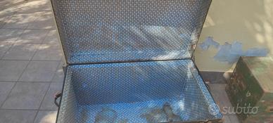Cassapanche in ferro legno vintage