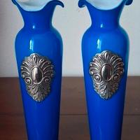 Vasi in vetro e argento 925, vintage, punzone