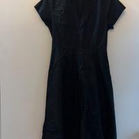 Vestito Benetton nero lungo 100% cotone XS