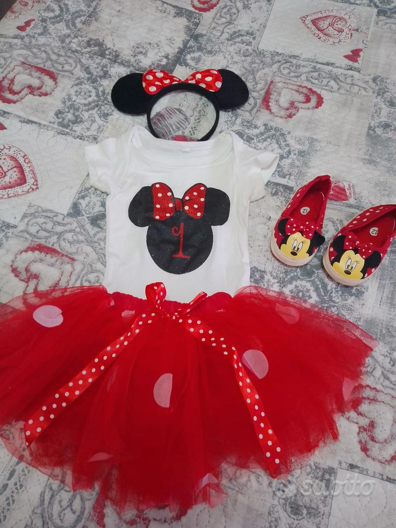 Abito rosso per il primo compleanno di Minnie Mouse, primo