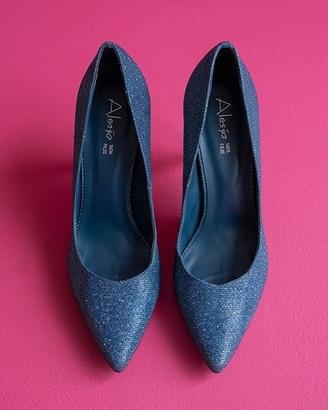Décolleté Tacco a Spillo Alesya Blu Glitter n40
40