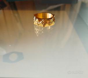 Anello Cernucci placcato in oro