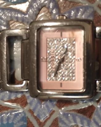 orologio donna Fossil in acciaio con brillantini 