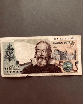 Banconota 2000 lire Galileo Galilei