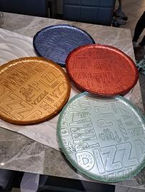 10 piatti vetro pizza