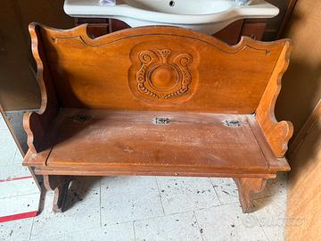 Panca legno antica
