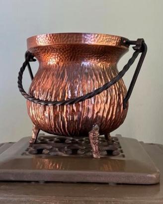 Calderone vintage in rame di Lilium , pentolone