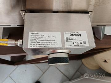 Forno pizza a gas H.Koenig GINO 440