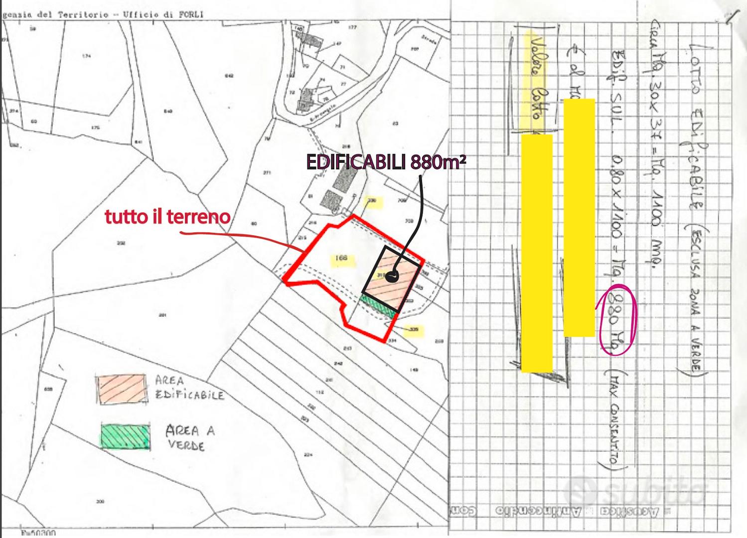 TERRENO EDIFICABILE a BORGHI - Vista 2