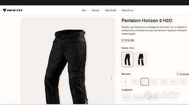 Pantaloni laminati Revit Horizon 3 NUOVI Taglia L