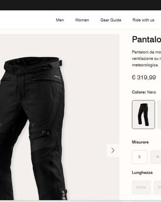Pantaloni laminati Revit Horizon 3 NUOVI Taglia L