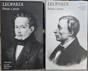 Leopardi "Poesie e prose" 2 volumi