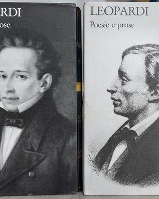 Leopardi "Poesie e prose" 2 volumi