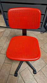 sedia girevole regolabile in altezza