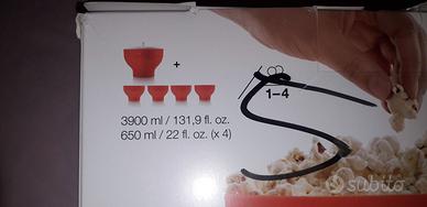 Set pop corn lekue in silicone x microonde