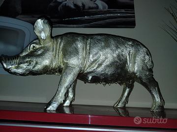 soprammobile salvadanaio maiale oro