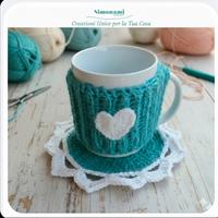 Scalda Tazza e Sotto Tazza All' Uncinetto 