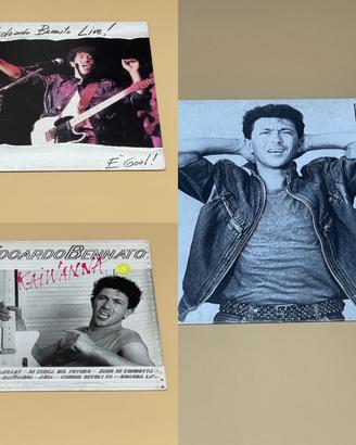 3 dischi vinile Edoardo Bennato 33 giri LP stock
