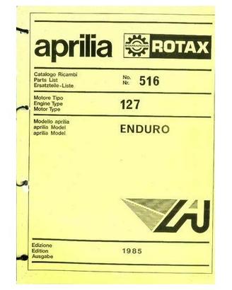 Catalogo ricambi motore Aprilia 127 Rotax Enduro