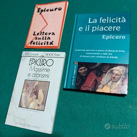 Lotto n. 3 libri Epicuro