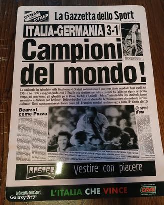 4 Pagine plastificate La Gazzetta dello Sport