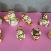 THUN Pupazzi di NEVE (9 pz) Villaggio Babbo Natale