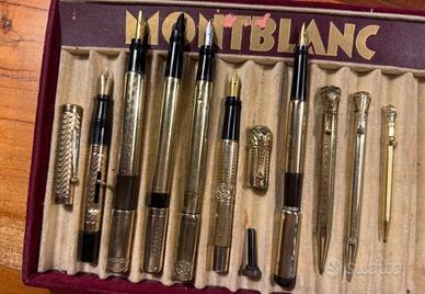 Collezione 9 penne stilografiche antiche 